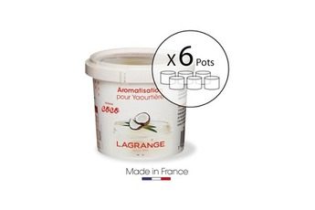 LAGRANGE LAGRANGE LOT DE 6 POTS D’AROMATISATION POUR YAOURTS COCO