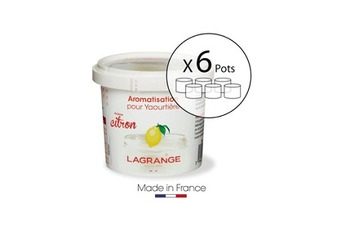 LAGRANGE LAGRANGE LOT DE 6 POTS D’AROMATISATION POUR YAOURTS CITRON