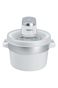 KRUPS KRUPS – GVS241 – SORBETIÈRE – 1.6L – BLANC/MÉTAL