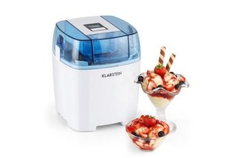 KLARSTEIN CREAMBERRY MACHINE À GLACE BAC ISOTHERME YAOURT GLACÉ 1,5L – BLANCHE