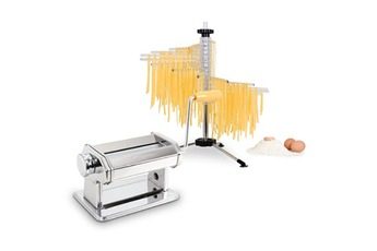 KLARSTEIN PASTA SET MACHINE À PÂTES SIENA ROUGE & SÉCHOIR À PÂTES VERONA