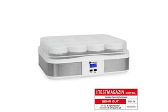 KLARSTEIN GAIA YAOURTIÈRE 12 POTS TIMER INOX -BLANC