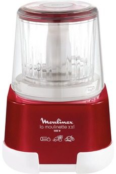 MOULINEX MOULINEX LA MOULINETTE XXL DP800G10 – HACHOIR – 815 ML – 1000 W – BLANC/ ROUGE RUBIS