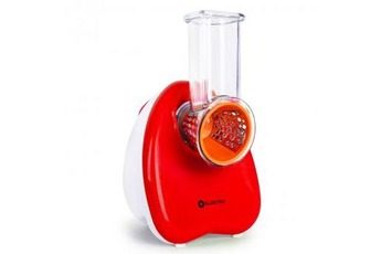 KLARSTEIN FOOD SLICER ÉMINCEUR ET RAPE ÉLECTRIQUE 150W ROUGE