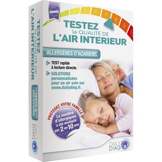 Diagnostic de qualité de l’air intérieur DAILY DIAG Kit allergène d’acariensDiagnostic de qualité de l’air intérieur DAILY DIAG Kit allergène d’acariens