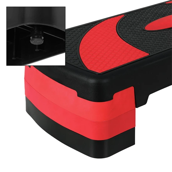 Stepper pour aérobic et fitness 80×30 cm plastique rouge