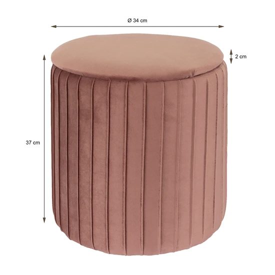 Ensemble de lecture Lampe de table avec tabouret velours rose