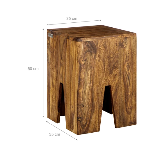 Set de 2 tables d’appoint Nature en bois de sheesham massif WOMO-Design