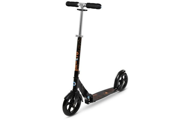 Micro Black/White trottinette pliante noire