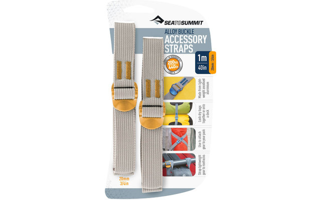 Sea to Summit Accessory Strap 20mm Webbing Sangle à boucle, 1m