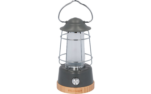 Berger Hopuni LED Lanterne de camping avec variateur Gris