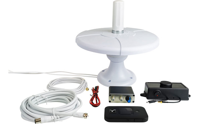 Falcon LTE 4G DTV Antenne incluant un routeur WLAN pour LTE et DVB-T2