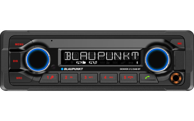 Blaupunkt Denver 212 DAB BT Radio DAB+ avec kit mains libres Bluetooth