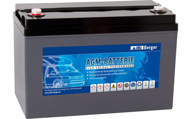 Batterie AGM Berger FB110 Deep Cycle 12 V / 110 Ah