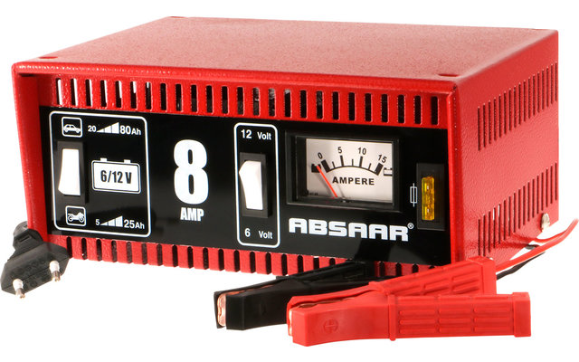 Absaar Chargeur de batterie 6 – 12 V / 8 A