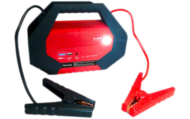 HP powerpack jumpstarter avec câble d’aide au démarrage et bornes 12 / 24 V 1000 A