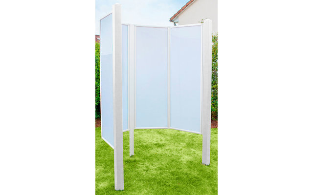 Breuer Fara-O douche de jardin pliable / douche d’extérieur ouverte blanc