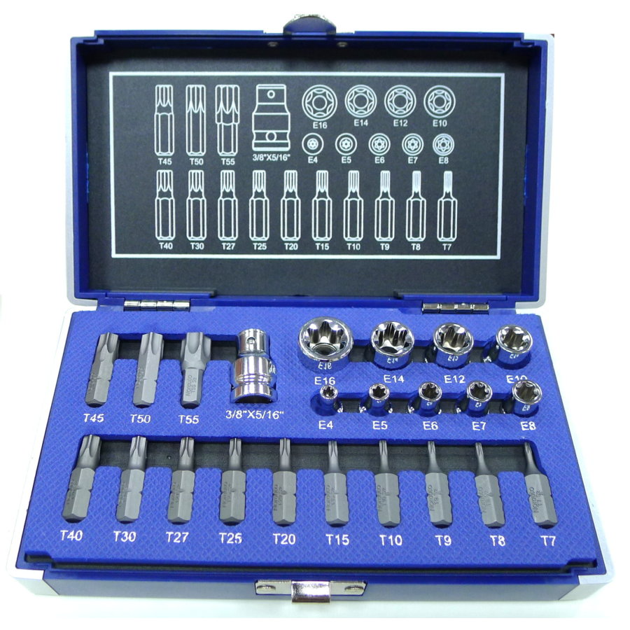 Coffret d’outillage Torx NORAUTO 23 pièces