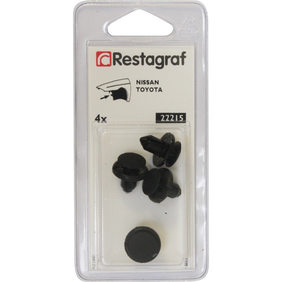 4 rivets plastique RESTAGRAF pour pare-boues