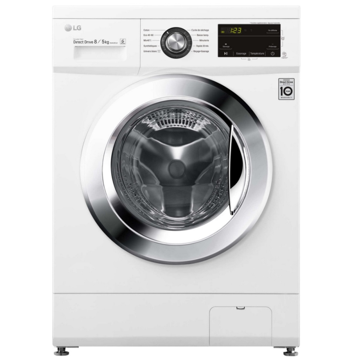 Lave-linge séchant hublot 8 kg 1400 tours/min – f854m22wr – LG