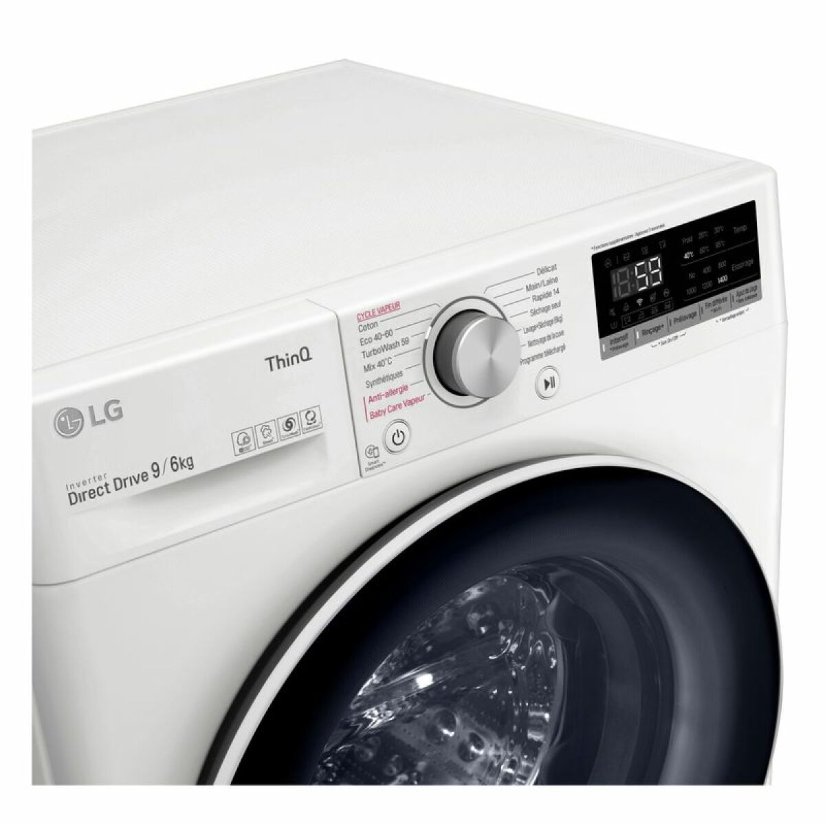 Lave-linge hublot séchant LG F964V50WRS 9/6kg