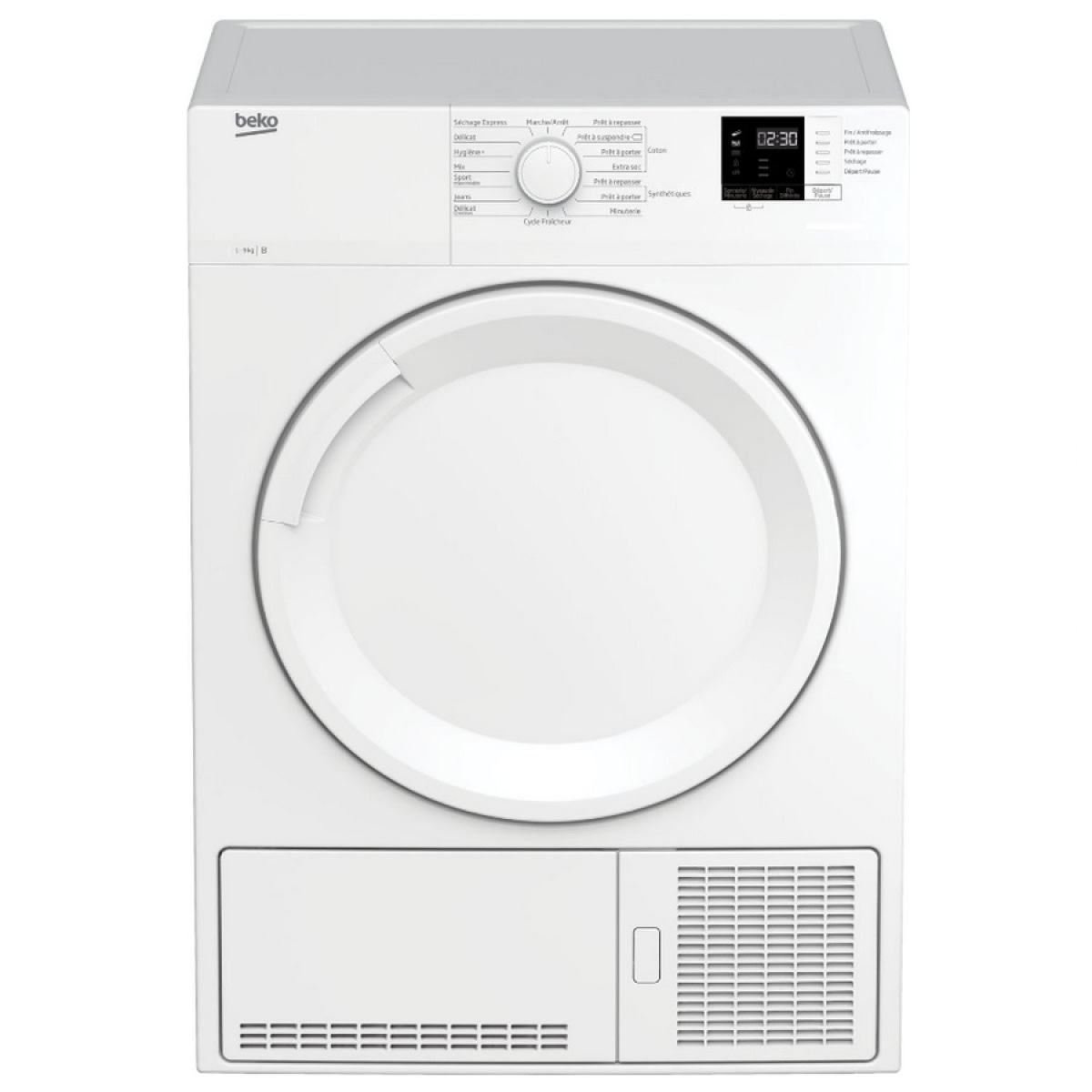 Sèche-linge à condensation 60cm 9kg – SLCS09W3 – BEKO