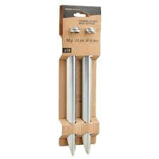 CORNIÈRES DE TENTE : POUR SOL MEUBLE (X10)