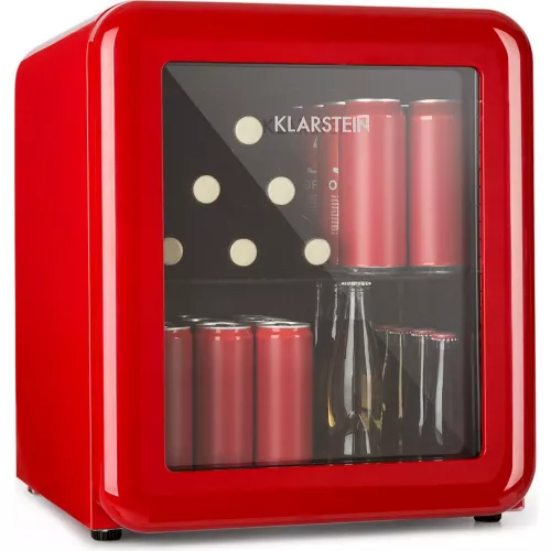 Mini réfrigérateur Klarstein PopLife 48L – Rétro rouge