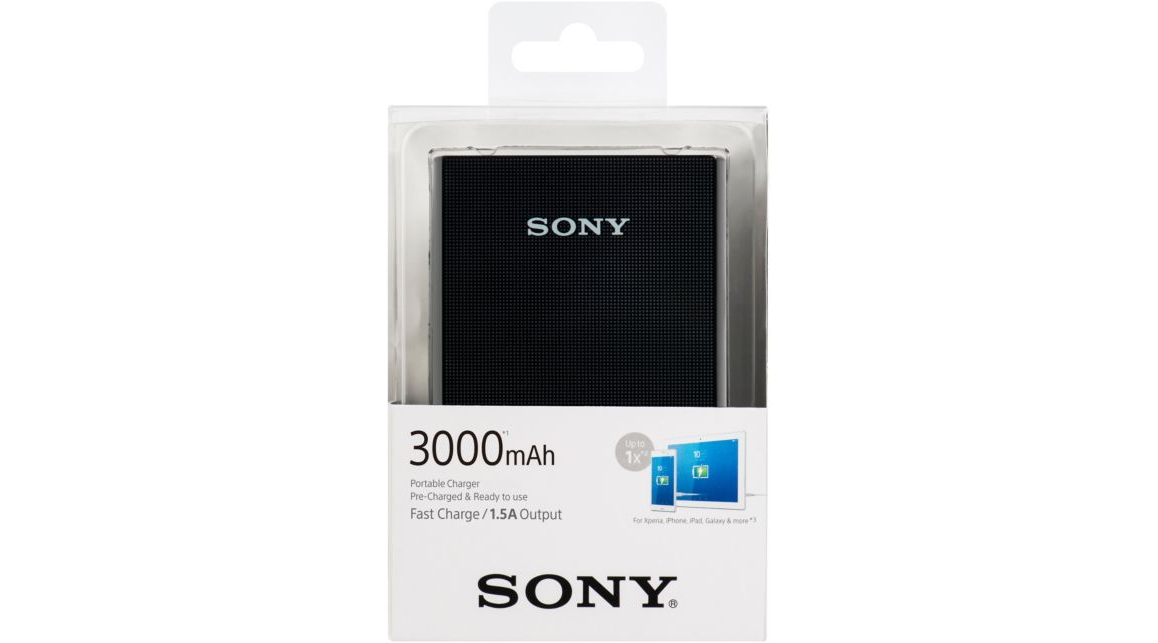 Batterie externe Sony noir 3000 mAh CP-E3