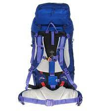 SAC À DOS TREKKING SYMBIUM FEMME 50+10 LITRES BLEU FONCÉ