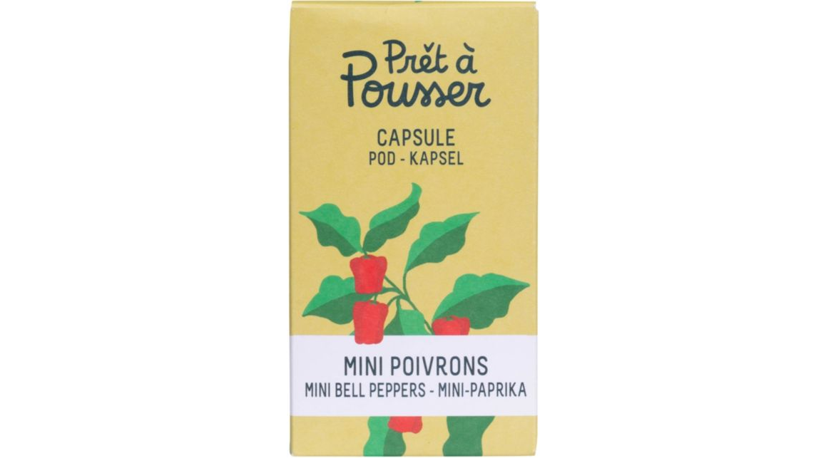 Les points clés Contenu du carton 1 capsule, 1 capsule Type de recharge Mini fruit/Légume Plantes incluses 1 capsule