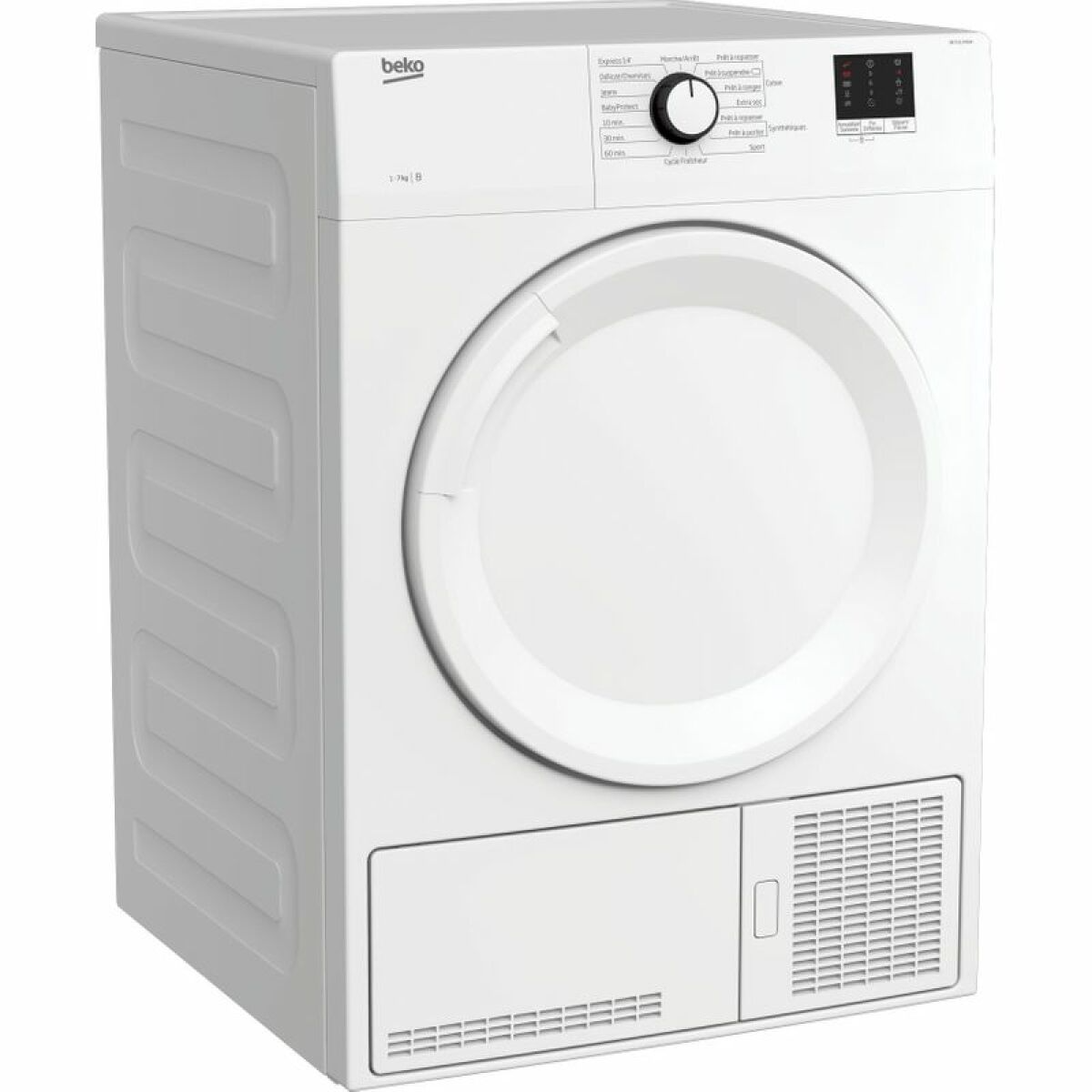 Sèche-linge à condensation 60cm 7kg b blanc – db7111pa0w – BEKO