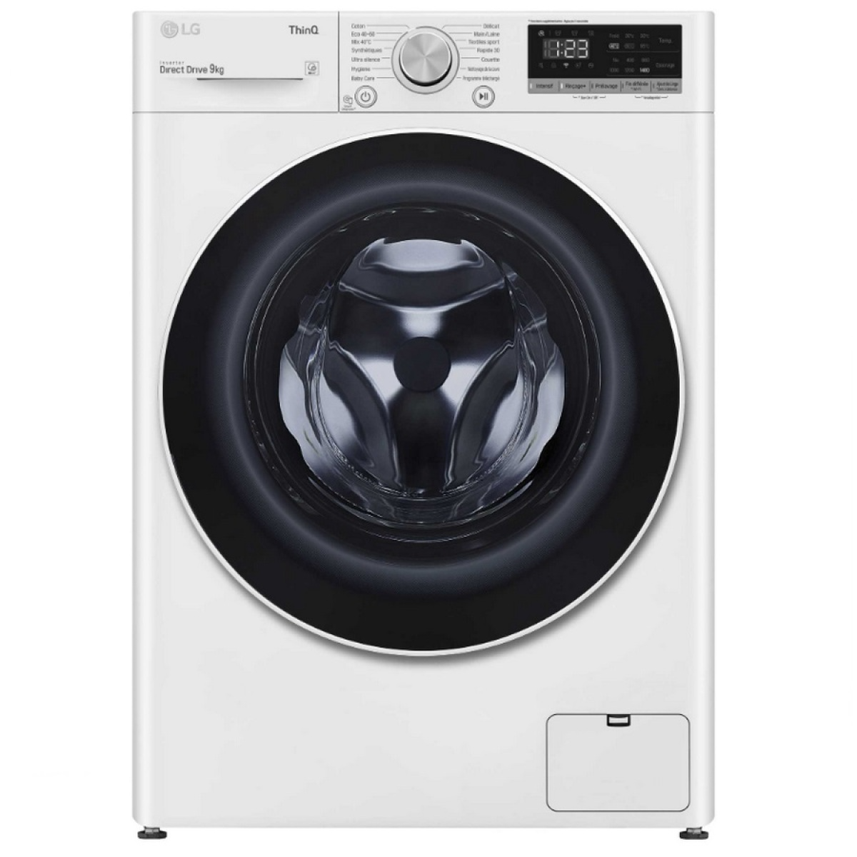 Lave-linge hublot 9kg 1400 tours/min – f94v40wh – LG