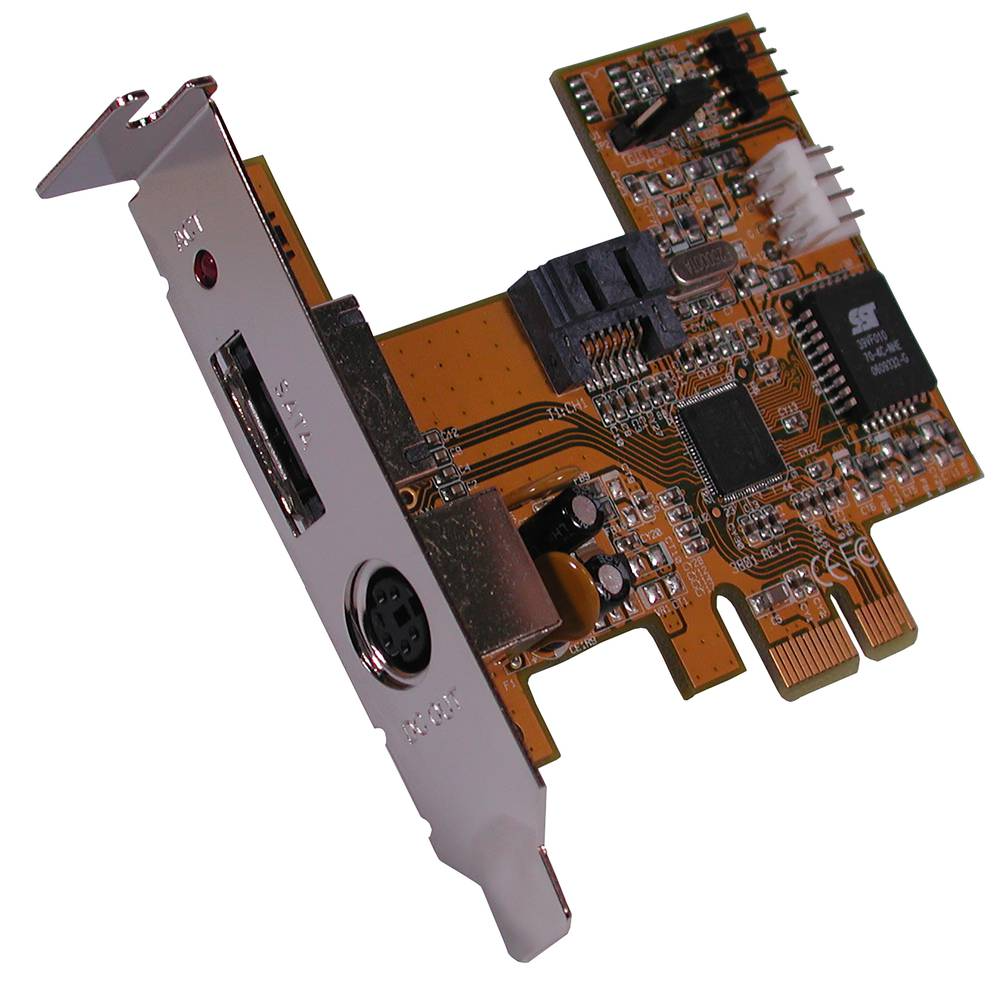 Adaptateur PCI-Express á SATA2 RAID Flex-ATX (1 + 1 INT EXT)