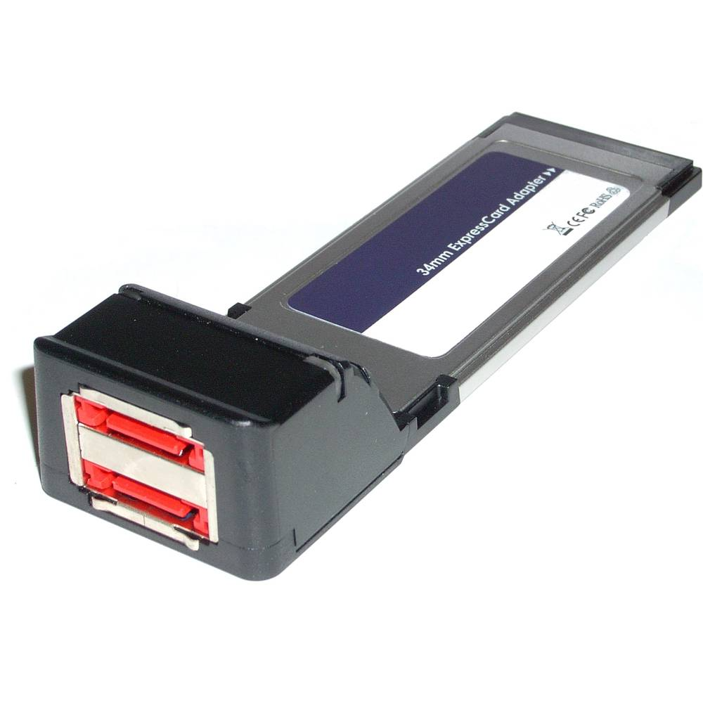 Adaptateur ExpressCard eSATA (34mm 2-Port) Sil3132