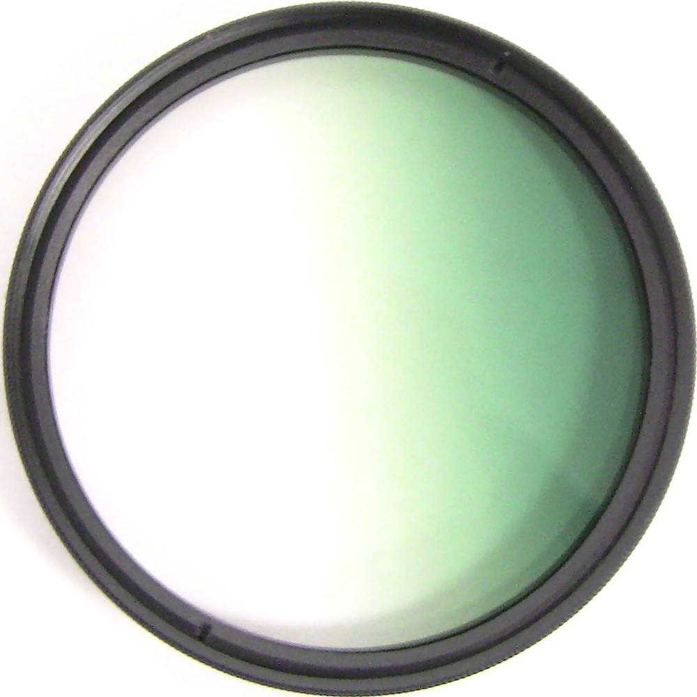 Filtre photo couleur vert graduel pour objectif 62 mm