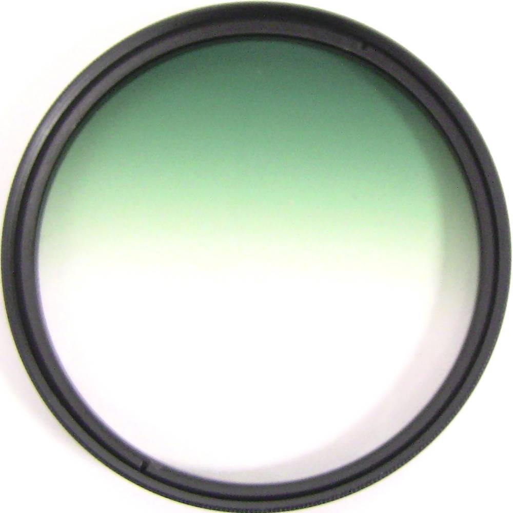 Filtre photo couleur vert graduel pour objectif 67 mm