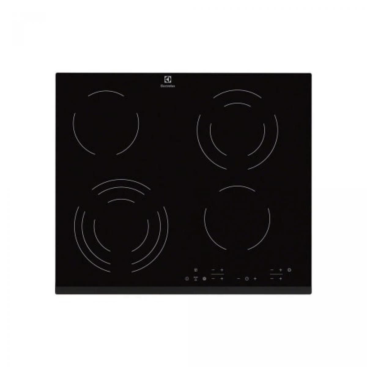 EHF6343FOK Table de Cuisson 1200W 240V 4 Foyers Vitrocéramique Noir