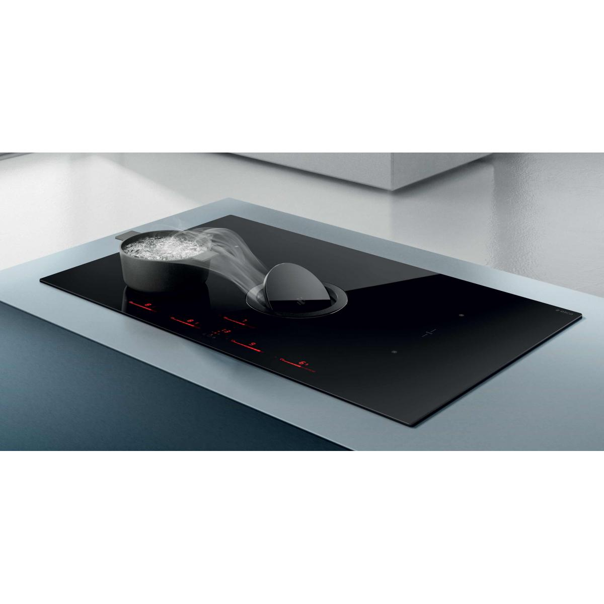 Table de cuisson aspirante à induction 83cm 4 feux 7400w noir – prf0146210a – ELICA