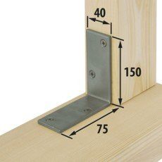 Equerre, 150 x 40 mm
