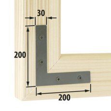 Equerre fenêtre, 200 x 30 mm
