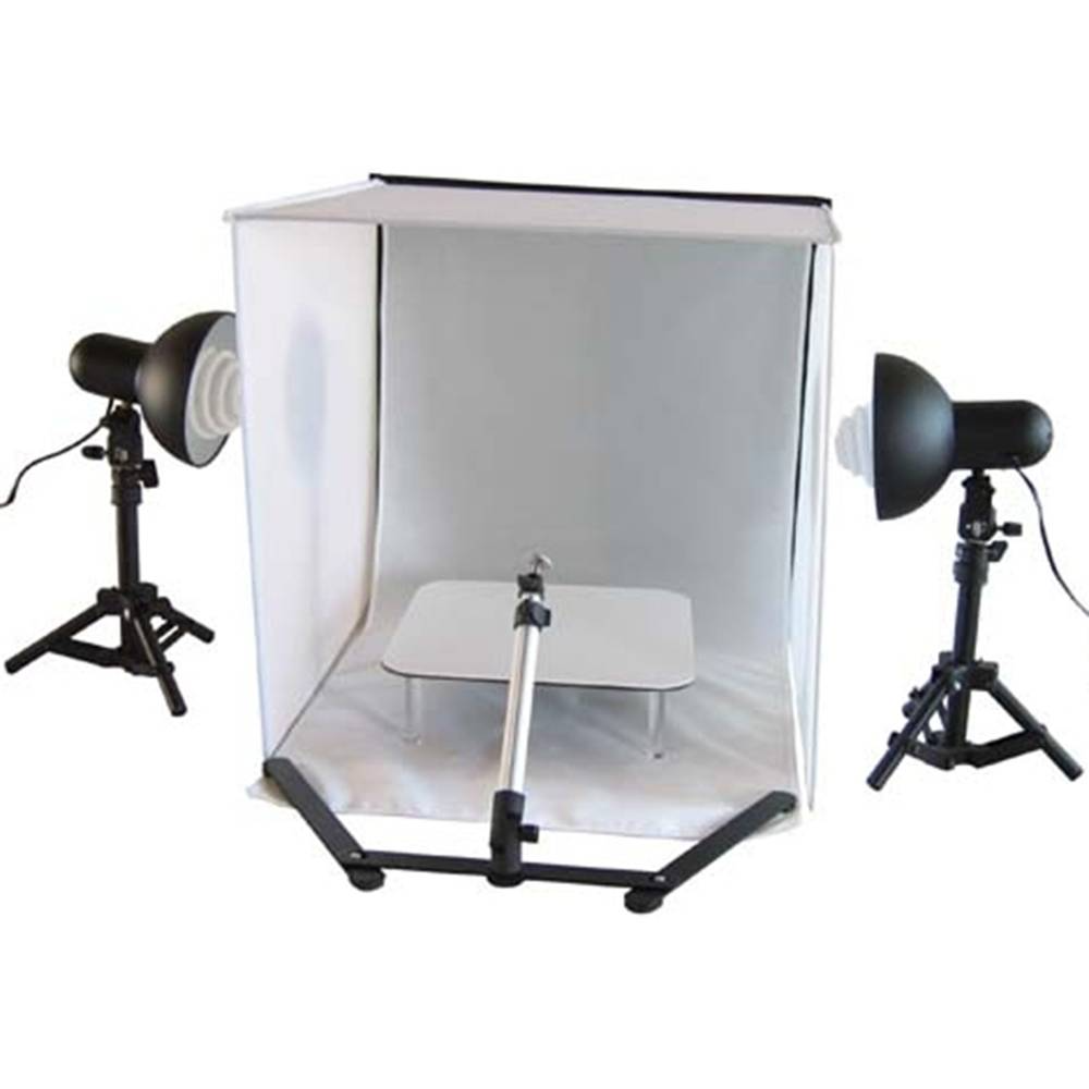 Valise 50cm studio photo portable avec des lumières et un trépied B