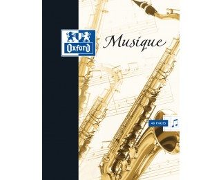 Cahier de musique Séyès – OXFORD – Format A4 21×29,7 cm – 48 pages