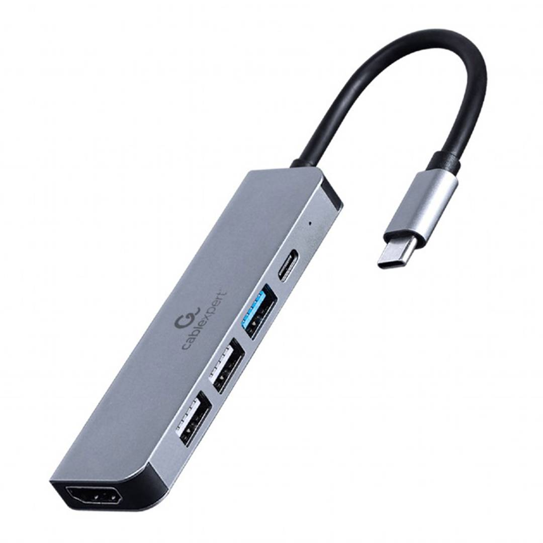 Adaptateur Gembird 5 ports USB Type C avec concentrateur HDMI et PD