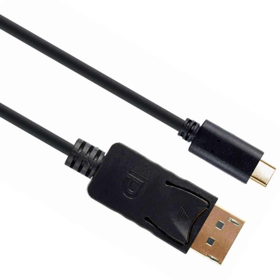 Adaptateur USB-C vers DisplayPort Male 4K 60 Hz, 2m noir