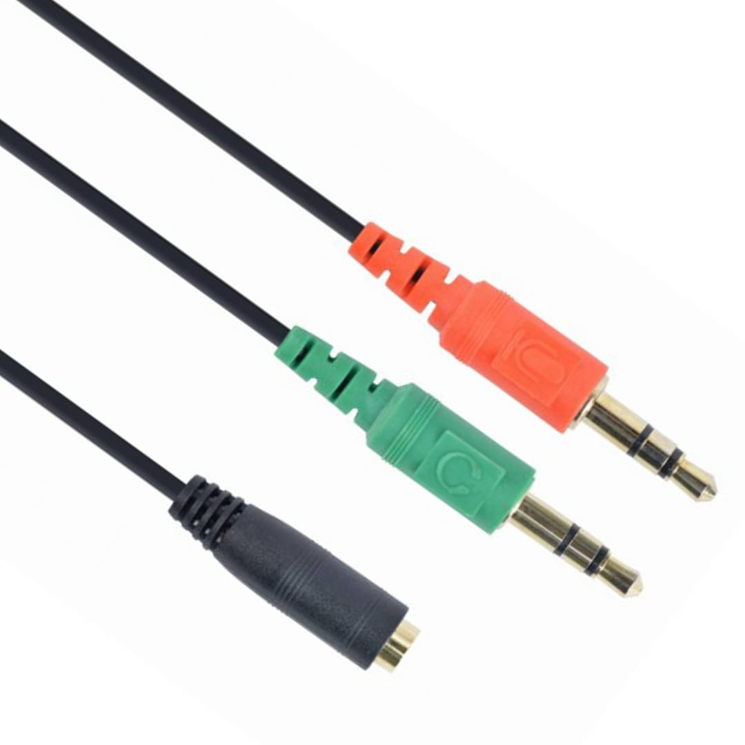 Câble adaptateur Gembird 2x jack 3,5 mm vers connecteur 4 broches