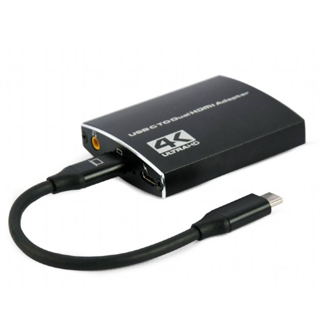 Adaptateur USB-C vers Double HDMI 4K 60Hz Noir