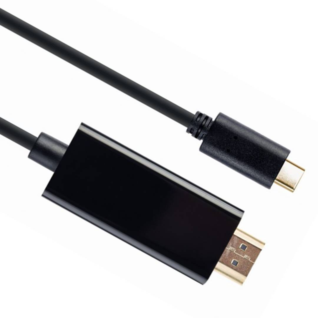 Adaptateur USB-C vers HDMI mâle 4K 60Hz 2m noir