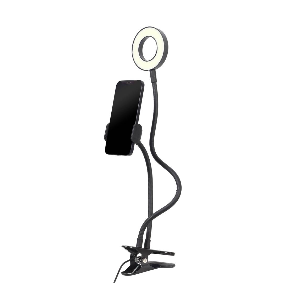 Gembird Selfie Ring Light avec support de téléphone