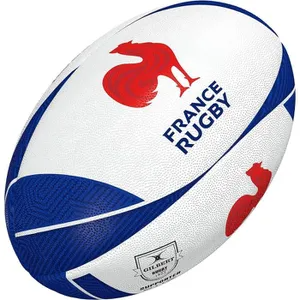 BALLON RUGBY FULL H 900 TAILLE 5 NOIR ROUGE